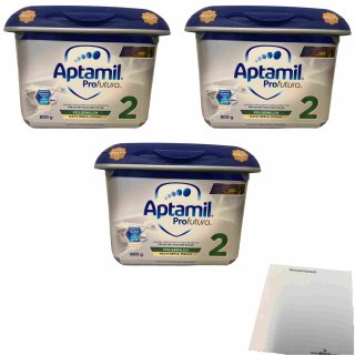 Milupa Aptamil Profutura 2 Folgemilch nach dem 6. Monat 3er Pack (3x800g Dose) + usy Block