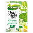 Pickwick Joy of Tea Green Jasmin 3er Pack (3x 15x1,75g Teebeutel) + usy Block