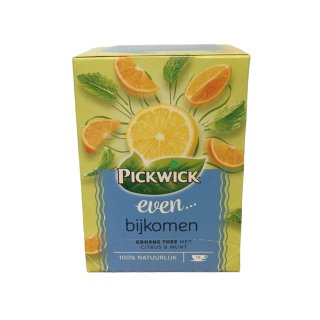 Pickwick even... Bijkomen Grüner Tee mit Zitrone & Minze (15x1,5g Teebeutel)