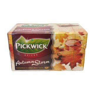 Pickwick Schwarztee Autumn Storm mit Apfel & Zimt (20x2g Teebeutel)