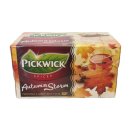 Pickwick Schwarztee Autumn Storm mit Apfel & Zimt 3er Pack (3x 20x2g Teebeutel) + usy Block