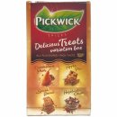 Pickwick Delicious Treats Variation Box (Karamell-Birne, Apfelkuchen, Gewürzter Keks, Haselnuss-Kakao 20x1,5g)