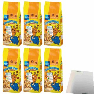 Kölln Zauberfleks Honig 6er Pack (6x375g Beutel) + usy Block
