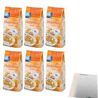 Kölln Vollkorn Haferfleks Knusper-Honig 6er Pack (6x375g Beutel) + usy Block