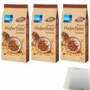 Kölln Knusprige Haferfleks Schoko 3er Pack (3x375g Beutel) + usy Block
