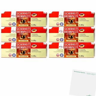 Styx Sicherheits-Brennpaste 6er Pack (6x240g Packung) + usy Block