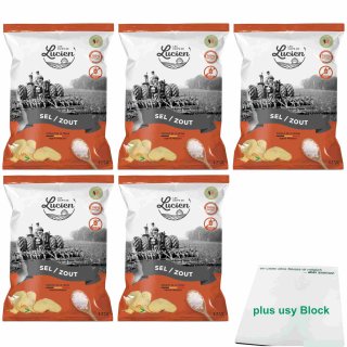 Les Chips de Lucien Salzig 5er Pack (5x125g Beutel) + usy Block