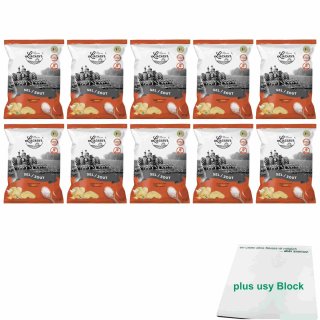 Les Chips de Lucien Salzig 10er Pack (10x125g Beutel) + usy Block