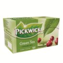 Pickwick Green Tea Cranberry Grüner Tee mit Preiselbeere (20x1,5g Teebeutel)