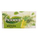 Pickwick Green Tea Matcha Mint Grüner Tee mit Minze 3er Pack (3x 20x1,5g Teebeutel) + usy Block