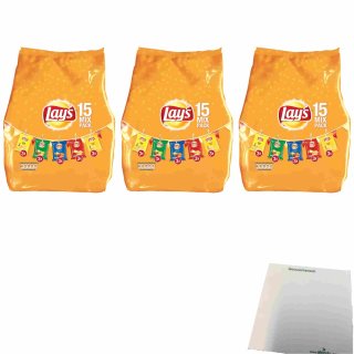 Lays Chips Mix Pack 5 Sorten 3er Pack (3x412,5g Beutel) + usy Block
