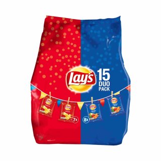 Lays Chips Duopack Naturel & Paprika (15x27,5g Beutel)