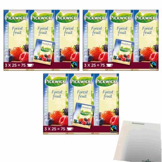 Pickwick Professional Forest Fruit 3er Pack (3x112,5g Teebeutel schwarzer Waldfrucht Tee) + usy Block