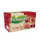 Pickwick Tea with Fruit Variation Box 3er Pack (Waldfrucht, Erdbeere, Himbeere, Kirsche 3x 20x1,5g) + usy Block