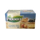 Pickwick Tea with Fruit Variation Box 3er Pack (Orange, schwarze Johannisbeere, Pfirsich, Zitrone 3x 20x1,5g) + usy Block