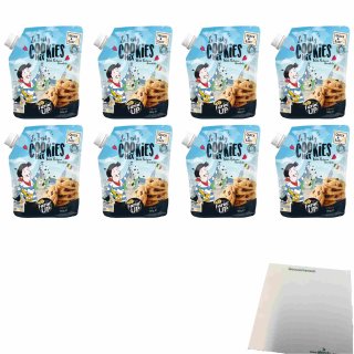 FarinUP Cookies Teigmischung 8er Pack (8x360g Quetschbeutel) + usy Block