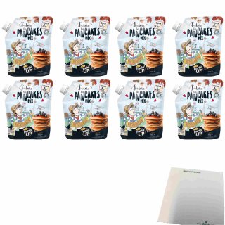 FarinUP Pancake Teigmischung 8er Pack (8x360g Quetschbeutel) + usy Block