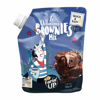 FarinUP Brownies Teigmischung (360g Quetschbeutel)