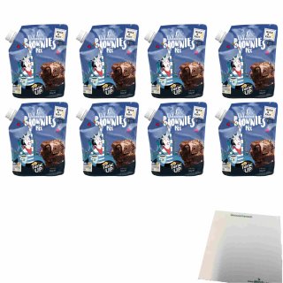 FarinUP Brownies Teigmischung 8er Pack (8x360g Quetschbeutel) + usy Block