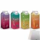 Capital Bra Eistee BraTee Testpaket (je 1x750ml Bra Tee Granatapfel, Pfirsich, Wassermelone, Zitrone) + usy Block