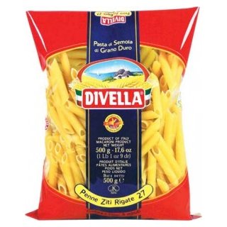 Divella Penne Ziti Rigate (500g Packung)