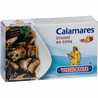 Vigilante Tintenfischstücke in eigener Tinte (115g Dose)