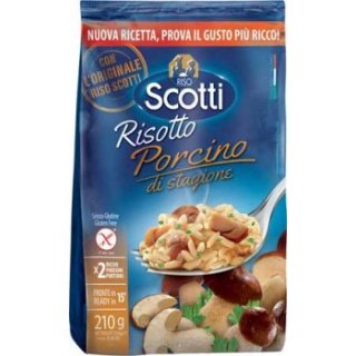 Scotti Risotto al Porcino Steinpilzrisotto Fertigmischung glutenfrei (210g Beutel)