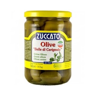 ZUCCATO - grüne Riesen Oliven Cerignola (580ml)