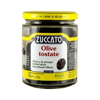 ZUCCATO - schwarze gebackene Oliven (314ML)