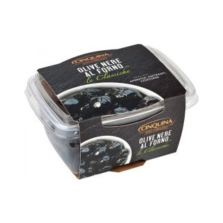 Cinquina Schwarze Oliven gebacken (250g)
