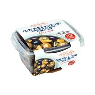 Cinquina Grüne Oliven & Leccino entkernt (225g)