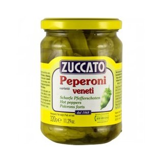 ZUCCATO- grüne Peperoni scharf 320g (370ml)