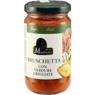 Marabotto Bruschetta Aufstrich mit gegrilltem Gemüse (180g Glas)