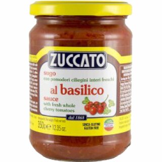 Zuccato Sugo pmodoro basilico (350g Glas)