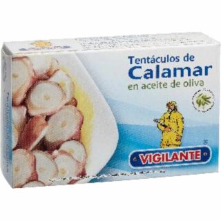 Vigilante Tintenfisch Tentakeln in Olivenöl (115g Dose)