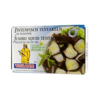 Vigilante Tintenfisch Tentakeln in Olivenöl (115g)