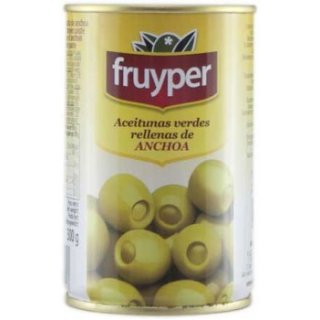 Fruyper Grüne Oliven mit Sardellenpaste (600g)