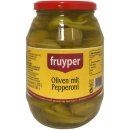 Fruyper grüne Oliven mit Stein und Pepperoni (500g...