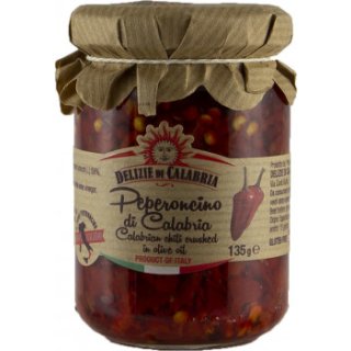 Delizie di Calabria gehackte Chili in Öl (135g)