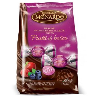 Monardo Schokoladenpralinen mit Waldfrucht Creme (100g)