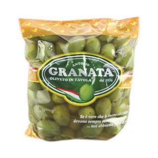 Granata grüne Riesenoliven im Beutel (500g)