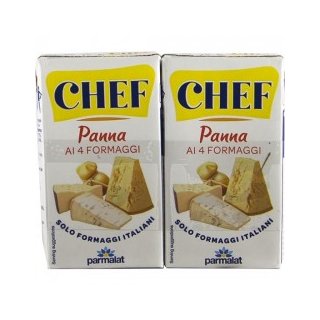 Parmalat "Panna Chef" Kochsahne mit 4 Käse Sorten (2x125ml)