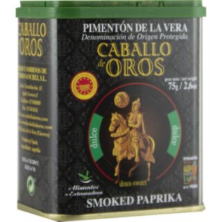 Caballo de Oros Paprika geräuchert sweet (75g Dose)