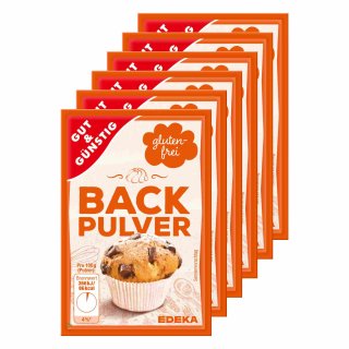Gut & Günstig Backpulver glutenfrei 6x15g Beutel (90g Packung)