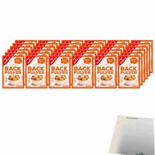 Gut & Günstig Backpulver glutenfrei 36x15g Beutel (6x90g Packung) + usy Block