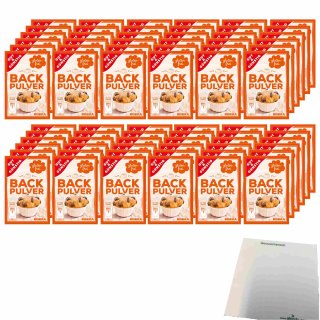 Gut & Günstig Backpulver glutenfrei 72x15g Beutel (12x90g Packung) + usy Block