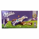 Milka Milkinis Riegel 6er Pack (6x87,5g Packung) + usy Block