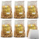 Terre Di Puglia Taralli Gebäck Klassischer Geschmack 6er Pack (6x500g Beutel) + usy Block
