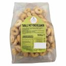 Terre Di Puglia Taralli Gebäck mit Fenchelsamen 6er Pack (6x500g Beutel) + usy Block