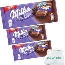 Milka Oreo Brownie 3er Pack (3x100g Tafel) + usy Block